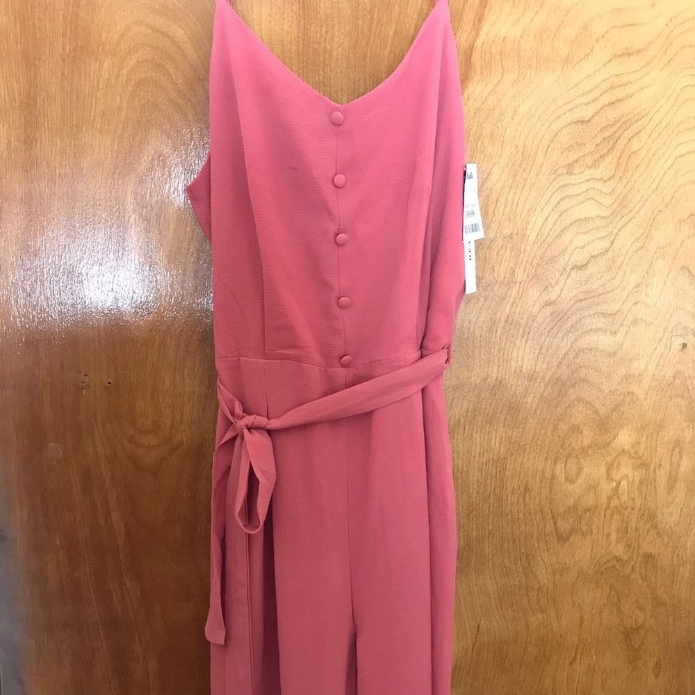 Blush rose long romper